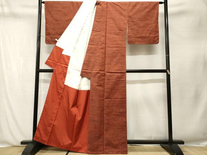 平和屋着物■上質な紬　霞文　正絹　逸品　CABN1306ev