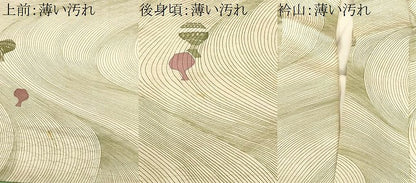 平和屋着物■上質な小紋　流線陶器文　暈し染め　正絹　逸品　CABN1316ev