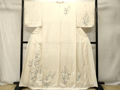 平和屋着物■豪華色留袖　刺繍　枝花文　　正絹　逸品　CABN1328ev