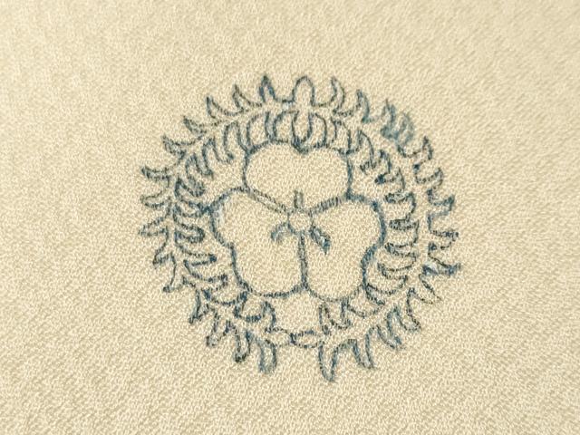 平和屋着物■豪華色留袖　刺繍　枝花文　　正絹　逸品　CABN1328ev