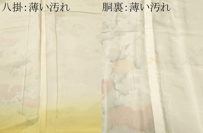 平和屋着物■訪問着　芒枝菊文　暈し染め　正絹　逸品　CABN1330ev