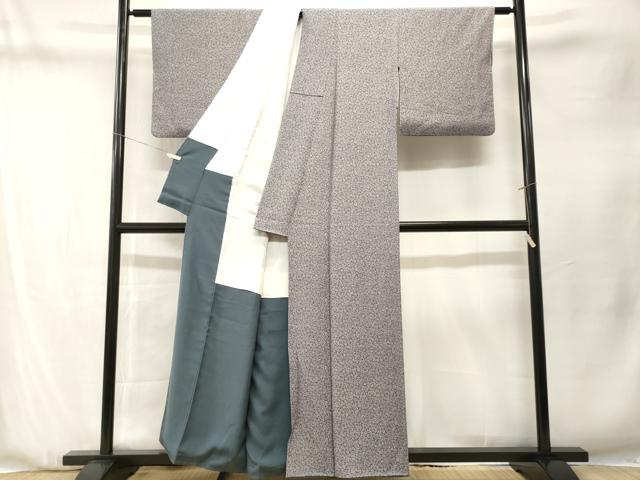平和屋着物■上質な小紋　花唐草文　正絹　逸品　CABN1334ev
