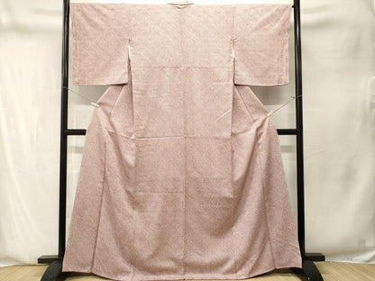 平和屋着物■大変加工の良い総絞り小紋　正絹　逸品　CABN1335ev