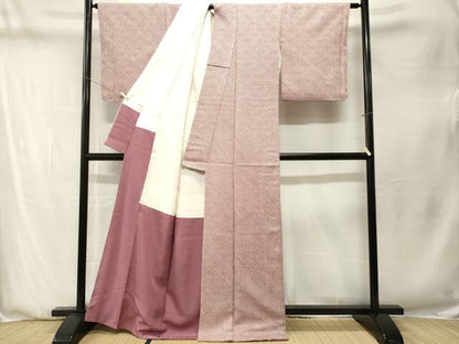 平和屋着物■大変加工の良い総絞り小紋　正絹　逸品　CABN1335ev