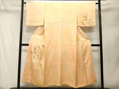 平和屋着物■中国三大刺繍　相良刺繍　総刺繍　訪問着　花車文　花籠文　暈し染め　正絹　逸品　CABN1341ev
