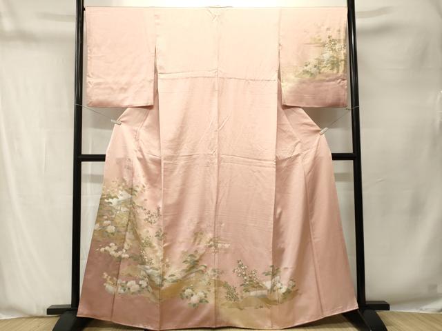 平和屋着物■訪問着　御所解文　暈し染め　金彩　正絹　逸品　CABN1343ev