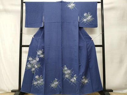 平和屋着物■訪問着　刺繍　草花文　西武百貨店扱い　正絹　逸品　CABN1344ev