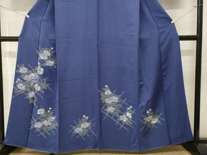 平和屋着物■訪問着　刺繍　草花文　西武百貨店扱い　正絹　逸品　CABN1344ev