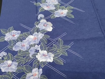 平和屋着物■訪問着　刺繍　草花文　西武百貨店扱い　正絹　逸品　CABN1344ev