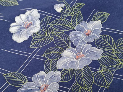 平和屋着物■訪問着　刺繍　草花文　西武百貨店扱い　正絹　逸品　CABN1344ev