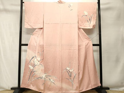 平和屋着物■訪問着　草花文　暈し染め　正絹　逸品　CABN1348ev