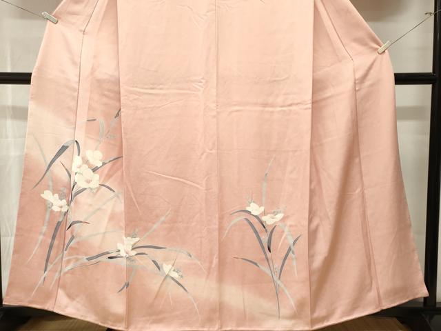 平和屋着物■訪問着　草花文　暈し染め　正絹　逸品　CABN1348ev