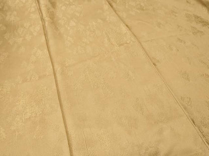 平和屋着物■上質な色無地　樹林地紋　飴色　正絹　逸品　CABN1353ev