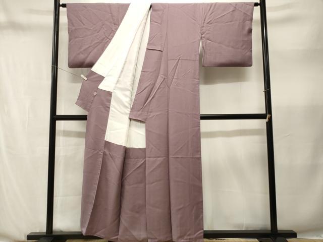 平和屋着物■上質な色無地　霞地紋　紅藤色　鈴乃屋扱い　正絹　逸品　CABN1371ev