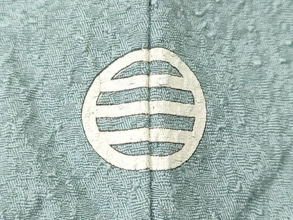 平和屋着物■本草木染作家　瑞寶　色無地　霞地紋　水色　正絹　逸品　CABN1372ev