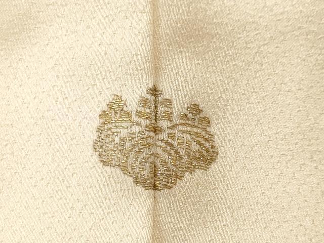 平和屋着物■訪問着　刺繍　立波群鶴文　金銀彩　正絹　逸品　CABN1384ev