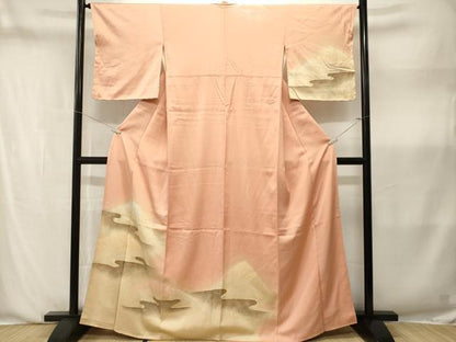 平和屋着物■訪問着　遠山文　暈し染め　金彩　正絹　逸品　CABN1385ev
