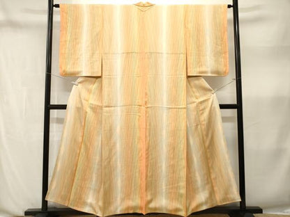 平和屋着物■上質な小紋　霞文　暈し染め　正絹　逸品　CABN1386ev