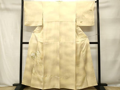 平和屋着物■訪問着　総刺繍　鼓　飛鶴文　暈し染め　正絹　逸品　CABN1395ev