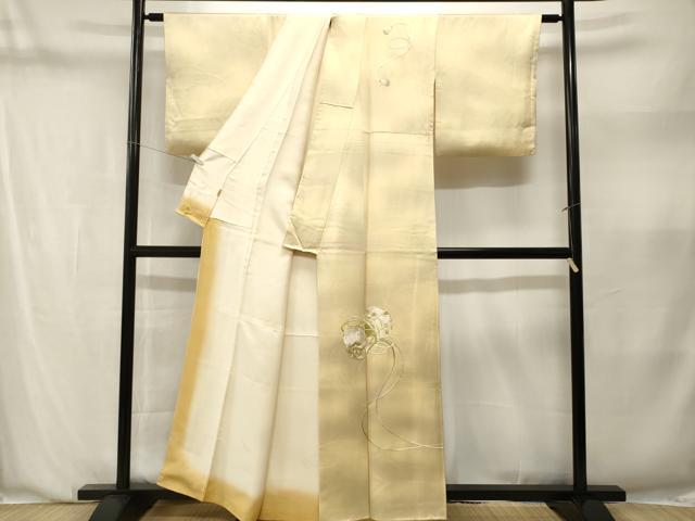 平和屋着物■訪問着　総刺繍　鼓　飛鶴文　暈し染め　正絹　逸品　CABN1395ev