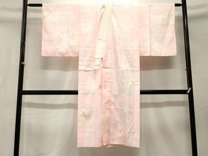 平和屋着物■長襦袢　無双仕立て　流水草花文　暈し染め　洗える着物　CABN1471ev