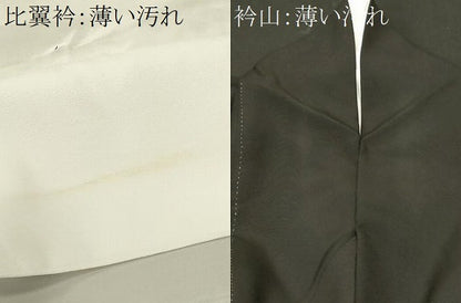 平和屋着物■豪華黒留袖　作家物　飛鶴松葉文　暈し染め　金彩　正絹　逸品　CABN1509ev