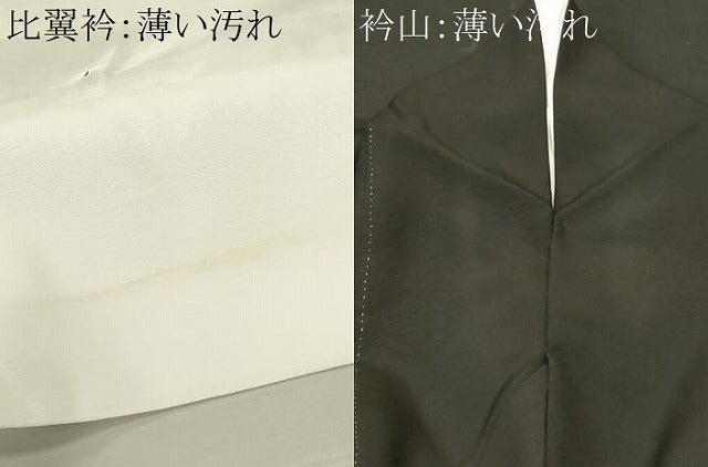 平和屋着物■豪華黒留袖　作家物　飛鶴松葉文　暈し染め　金彩　正絹　逸品　CABN1509ev