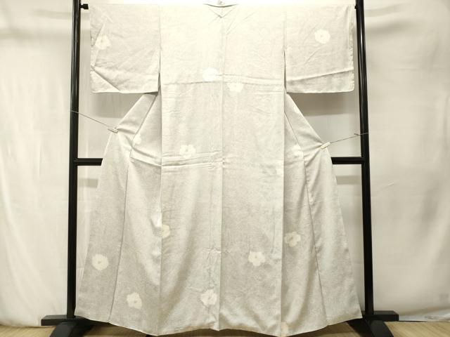 平和屋着物■上質な小紋　草花文　正絹　逸品　CABN1519ev