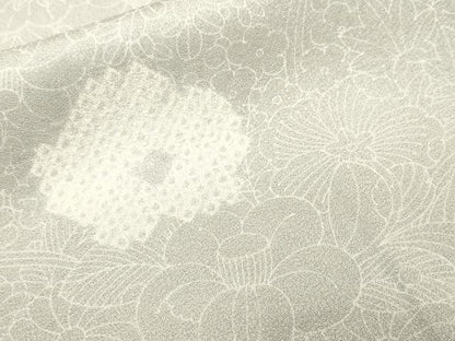 平和屋着物■上質な小紋　草花文　正絹　逸品　CABN1519ev