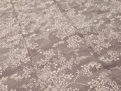 平和屋着物■上質な小紋　遠山草花文　正絹　逸品　CABN1536ev