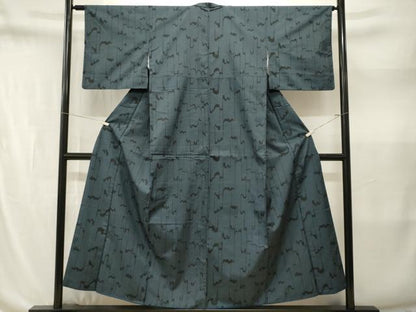 平和屋着物■本場大島紬　抽象文様　正絹　逸品　CABN1549ev