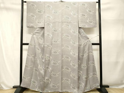 平和屋着物■上質な小紋　更紗花唐草文　正絹　逸品　CABN1566ev