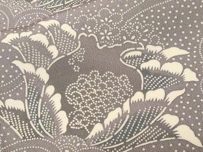 平和屋着物■上質な小紋　更紗花唐草文　正絹　逸品　CABN1566ev