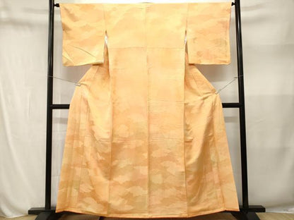 平和屋着物■上質な小紋　雲重ね霞文　暈し染め　正絹　逸品　CABN1573ev