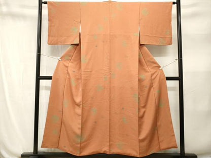 平和屋着物■上質な小紋　草花丸文　正絹　逸品　CABN1576ev