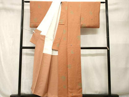 平和屋着物■上質な小紋　草花丸文　正絹　逸品　CABN1576ev