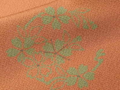平和屋着物■上質な小紋　草花丸文　正絹　逸品　CABN1576ev