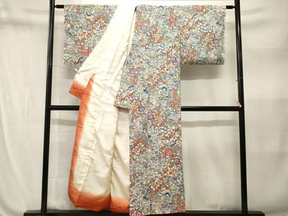 平和屋着物■上質な小紋　型染め　松竹梅御所解文　正絹　逸品　CABN1580ev