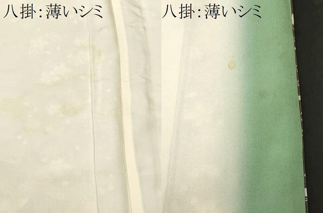 平和屋着物■上質な小紋　松竹梅雪輪花間道　暈し染め　金彩　正絹　逸品　CABN1586ev
