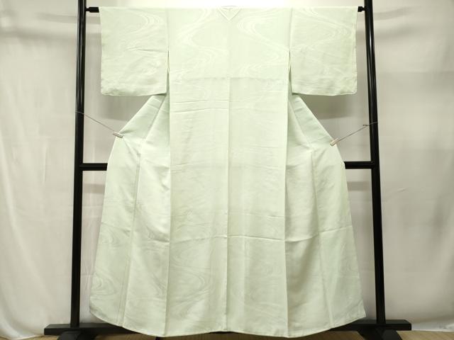 平和屋着物■上質な色無地　流水地紋　夏虫色　正絹　逸品　CABN1597ev