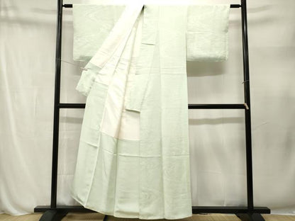 平和屋着物■上質な色無地　流水地紋　夏虫色　正絹　逸品　CABN1597ev
