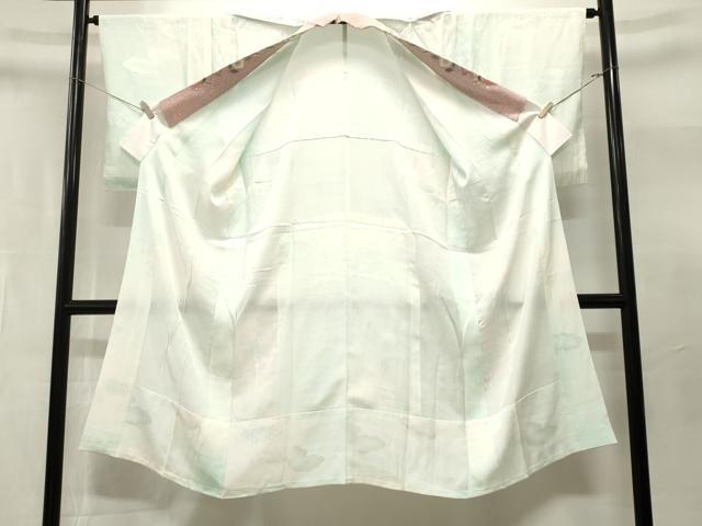 平和屋着物■長襦袢　無双仕立て　雲取り吉祥文　暈し染め　半衿刺繍　洗える着物　CABN1602ev
