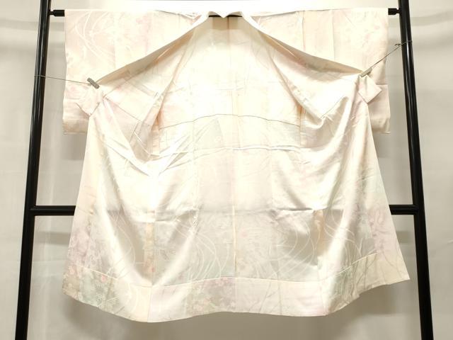 平和屋着物■長襦袢　無双仕立て　短冊舞花文　暈し染め　洗える着物　CABN1606ev