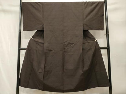 平和屋着物■男性　紬　縞　正絹　逸品　CABN1609ev