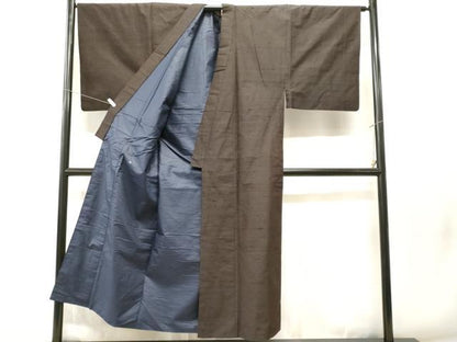 平和屋着物■男性　紬　縞　正絹　逸品　CABN1609ev