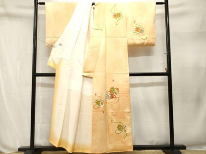 平和屋着物■訪問着　刺繍　鼓花霞文　暈し染め　金銀糸　やまと誂製　正絹　逸品　CABN1624ev
