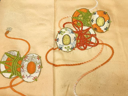 平和屋着物■訪問着　刺繍　鼓花霞文　暈し染め　金銀糸　やまと誂製　正絹　逸品　CABN1624ev