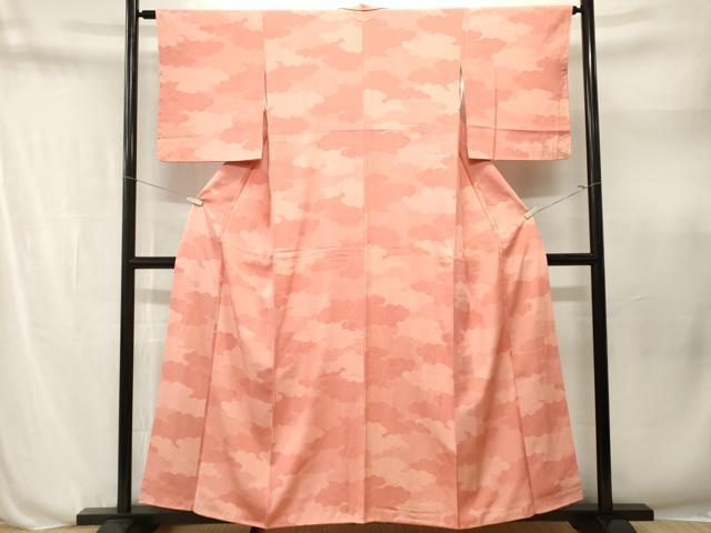 平和屋着物■江戸小紋　雲重ね文　青海波文　正絹　逸品　CABN1633ev