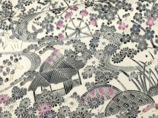 平和屋着物■上質な小紋　松竹梅御所解文　正絹　逸品　CABN1639ev