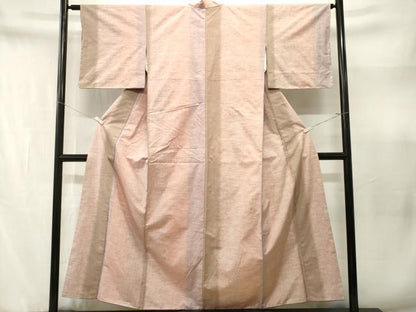 平和屋着物■上質な紬　間道　正絹　逸品　CABN1662ev